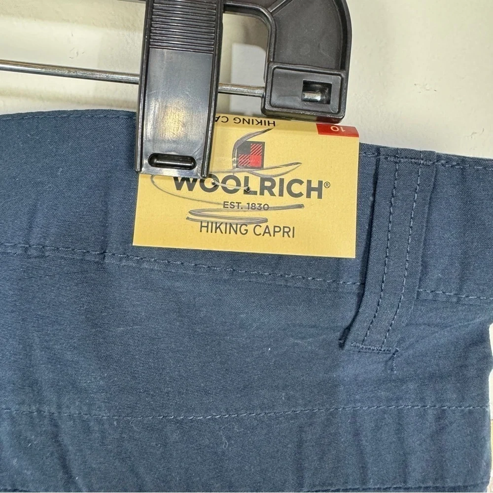 Woolrich Navy Blue Hiking Capri Cropped Athletic Pants Outdoor